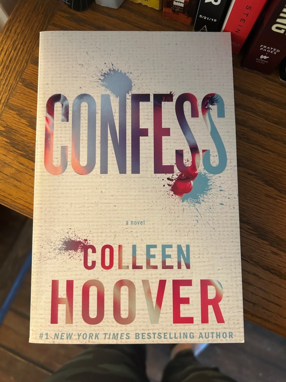 Confess by Colleen Hoover - White Cover with Multicolor Text